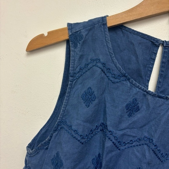 St Tropez West 100% Linen Embroidered Dress - Picture 2 of 10